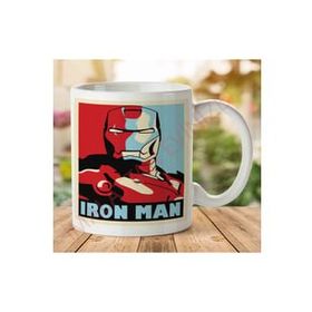 Art Hediye 1-1076 Iron Man Marvel İki Tarafı Baskılı Kupa Bardak