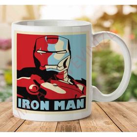 Art Hediye 1-1076 Iron Man Marvel İki Tarafı Baskılı Kupa Bardak