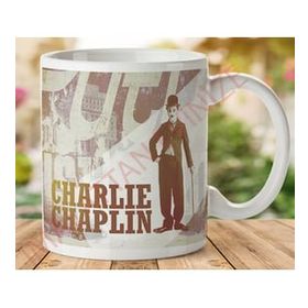 Art Hediye 1-108 CHERLIE CHAPLIN İki Tarafı Baskılı Kupa Bardak