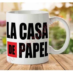 Art Hediye 1-1107 La Casa De Papel Yazı İki Tarafı Baskılı Kupa Bardak