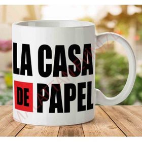 Art Hediye 1-1107 La Casa De Papel Yazı İki Tarafı Baskılı Kupa Bardak