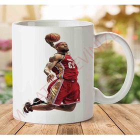Art Hediye 1-1123 LeBron James İki Tarafı Baskılı Kupa Bardak