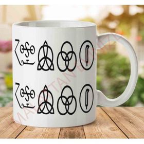 Art Hediye 1-1124 Led Zeppelin İki Tarafı Baskılı Kupa Bardak