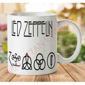 Art Hediye 1-1127 LED Zeppelin İki Tarafı Baskılı Kupa Bardak