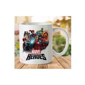 Art Hediye 1-1135 Marvel Kahramanlar İki Tarafı Baskılı Kupa Bardak