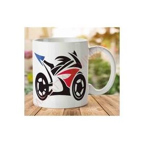 Art Hediye 1-1145 Moto Racing Motorsiklet İki Tarafı Baskılı Kupa Bardak