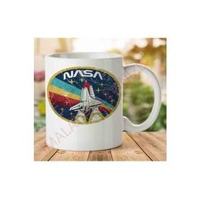 Art Hediye 1-1153 NASA Roket İki Tarafı Baskılı Kupa Bardak