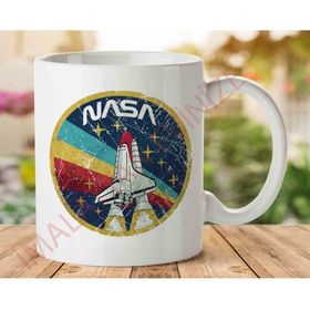 Art Hediye 1-1153 NASA Roket İki Tarafı Baskılı Kupa Bardak
