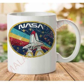 Art Hediye 1-1153 NASA Roket İki Tarafı Baskılı Kupa Bardak
