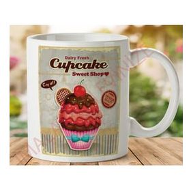 Art Hediye 1-116 CUPCAKE SWEET SHOP İki Tarafı Baskılı Kupa Bardak