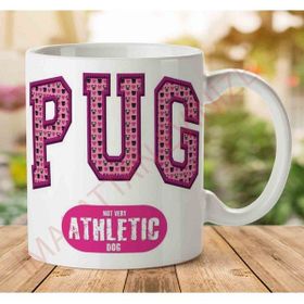 Art Hediye 1-1169 Pug - Athletıc İki Tarafı Baskılı Kupa Bardak