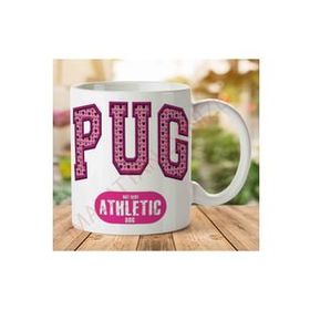 Art Hediye 1-1169 Pug - Athletıc İki Tarafı Baskılı Kupa Bardak