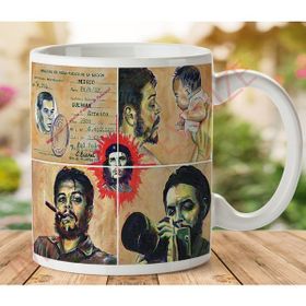 Art Hediye 1-117 Ernesto Che Guevara İki Tarafı Baskılı Kupa Bardak