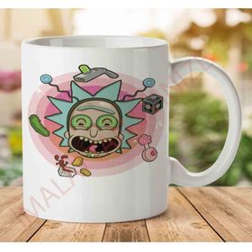 Art Hediye 1-1180 Rick Morty İki Tarafı Baskılı Kupa Bardak