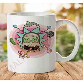 Art Hediye 1-1180 Rick Morty İki Tarafı Baskılı Kupa Bardak