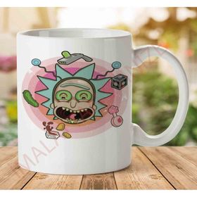 Art Hediye 1-1180 Rick Morty İki Tarafı Baskılı Kupa Bardak
