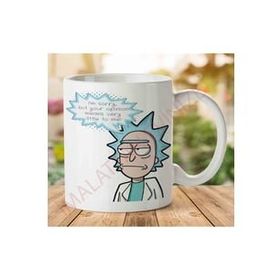 Art Hediye 1-1193 Rick e Morty İki Tarafı Baskılı Kupa Bardak