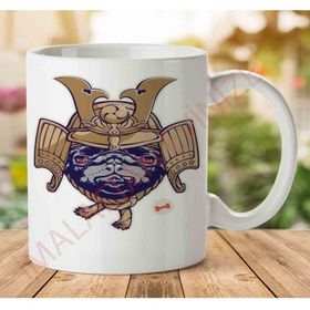 Art Hediye 1-1202 Samurai Pug İki Tarafı Baskılı Kupa Bardak