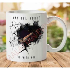 Art Hediye 1-1227 Star Wars - May The Force Be With You İki Tarafı Baskılı Kupa Bardak