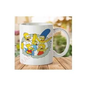 Art Hediye 1-1247 THE SIMPSONS Merkezi İki Tarafı Baskılı Kupa Bardak