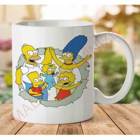 Art Hediye 1-1247 THE SIMPSONS Merkezi İki Tarafı Baskılı Kupa Bardak