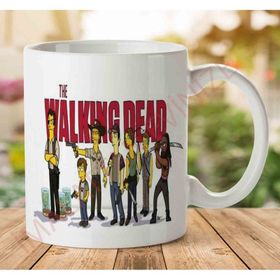 Art Hediye 1-1251 The Walking Dead Simpsons 1 İki Tarafı Baskılı Kupa Bardak