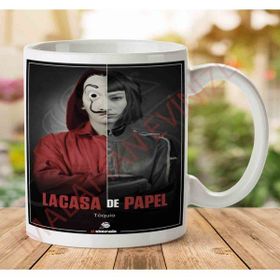 Art Hediye 1-1256 Tóquio La Casa De Papel İki Tarafı Baskılı Kupa Bardak