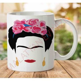 Art Hediye 1-1263 Unicorn Frida Kahlo İki Tarafı Baskılı Kupa Bardak