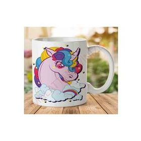 Art Hediye 1-1266 Unicorn Parıltı İki Tarafı Baskılı Kupa Bardak