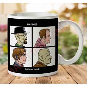 Art Hediye 1-1293 Cooking Days Breaking Bad Goillaz İki Tarafı Baskılı Kupa Bardak
