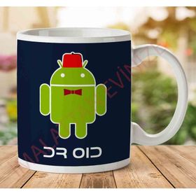 Art Hediye 1-1314 Doctor Droid Android Who İki Tarafı Baskılı Kupa Bardak