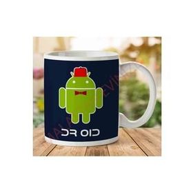 Art Hediye 1-1314 Doctor Droid Android Who İki Tarafı Baskılı Kupa Bardak