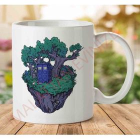 Art Hediye 1-1345 Doctor Who Floating Forest Island İki Tarafı Baskılı Kupa Bardak