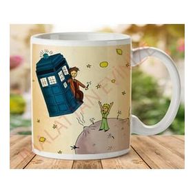 Art Hediye 1-135 DOCTOR WHO VE KÜÇÜK PRENS İki Tarafı Baskılı Kupa Bardak