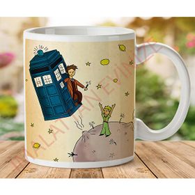 Art Hediye 1-135 DOCTOR WHO VE KÜÇÜK PRENS İki Tarafı Baskılı Kupa Bardak