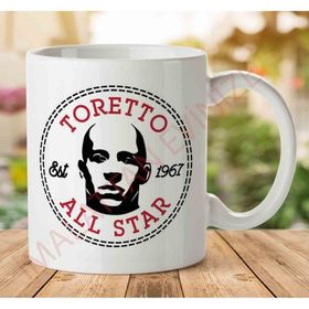 Art Hediye 1-1381 Fast and Furious Toretto All Star Converse Logo İki Tarafı Baskılı Kupa Bardak
