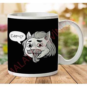 Art Hediye 1-1384 Felinestein Albert Einstein Catjpeg İki Tarafı Baskılı Kupa Bardak