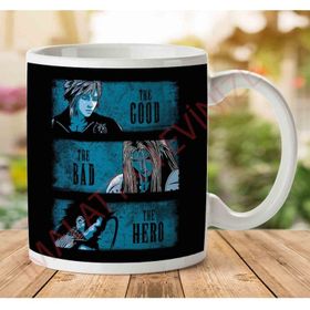 Art Hediye 1-1389 Final Fantasy the Good the Bad and the Hero İki Tarafı Baskılı Kupa Bardak