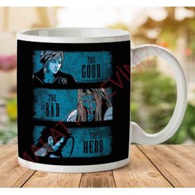 Art Hediye 1-1389 Final Fantasy the Good the Bad and the Hero İki Tarafı Baskılı Kupa Bardak