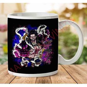 Art Hediye 1-1411 Gear 4 Luffy One Piece İki Tarafı Baskılı Kupa Bardak