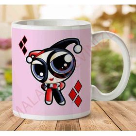 Art Hediye 1-1443 Harley Quinn Toon Powerpuff Girls Suicide Squad İki Tarafı Baskılı Kupa Bardak