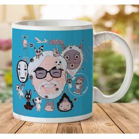 Art Hediye 1-1446 Hayao Miyazaki Tribute Studio Ghiblijpeg İki Tarafı Baskılı Kupa Bardak