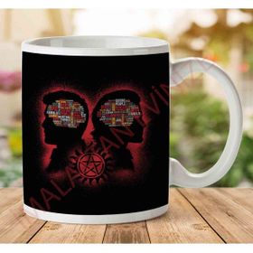 Art Hediye 1-1460 Hunters Phrenology Supernatural Sam And Dean Winchesterjpeg İki Tarafı Baskılı Kupa Bardak