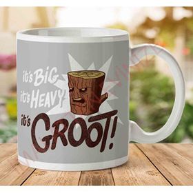 Art Hediye 1-1474 Its Big Its Heavy Its Groot Guardians of the Galaxy Ren and Stimpy İki Tarafı Baskılı Kupa Bardak
