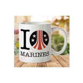 Art Hediye 1-1495 Marines İki Tarafı Baskılı Kupa Bardak