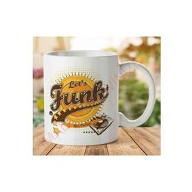 Art Hediye 1-1513 Lets Funk Mix Vintagejpeg İki Tarafı Baskılı Kupa Bardak