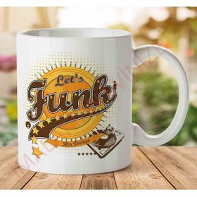 Art Hediye 1-1513 Lets Funk Mix Vintagejpeg İki Tarafı Baskılı Kupa Bardak