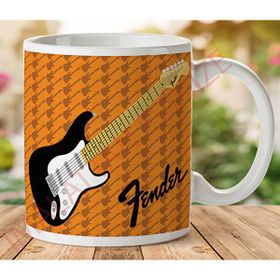 Art Hediye 1-152 Fender Renkli İki Tarafı Baskılı Kupa Bardak