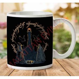 Art Hediye 1-1527 Lord Of The Rings Journey Through Middle Earth İki Tarafı Baskılı Kupa Bardak