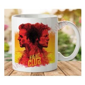 Art Hediye 1-154 Fıght Club Dövüş Kulübü İki Tarafı Baskılı Kupa Bardak